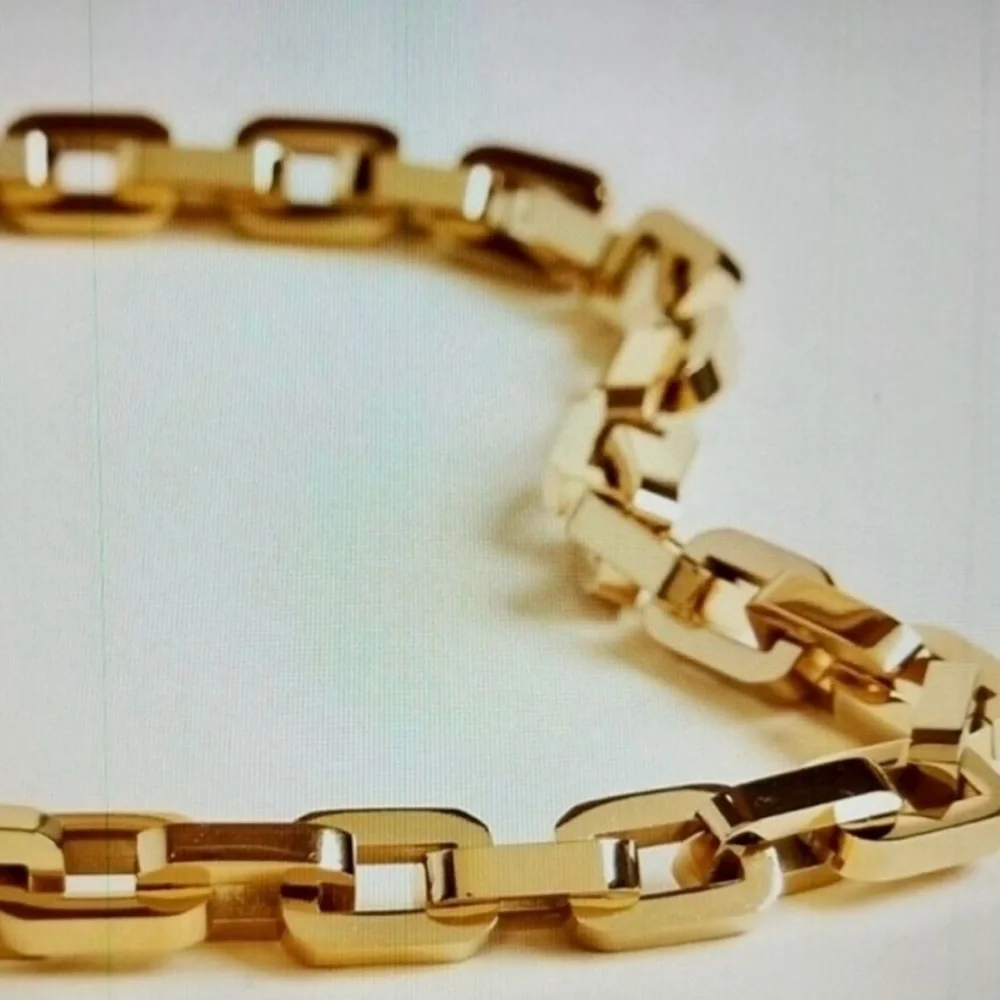 New Eddie Borgo Supra Chain Link Gold Necklace 💕 - Picture 3 of 12